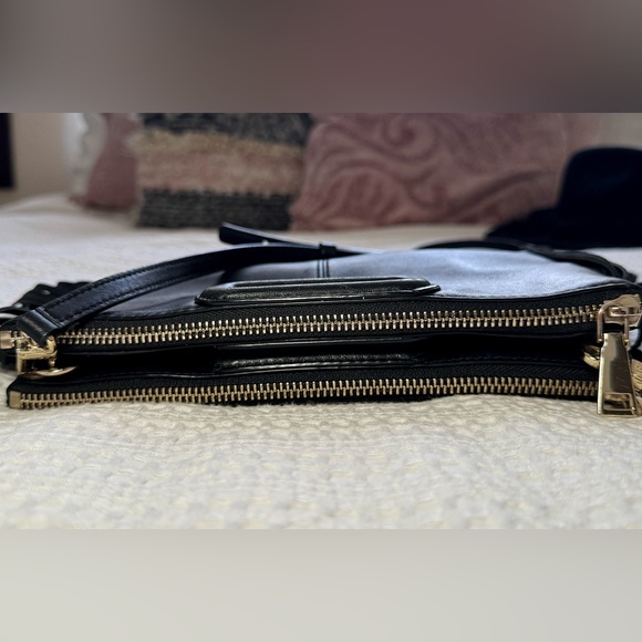 MAJE - M Duo Black Leather Crossbody / Clutch - Picture 7 of 15